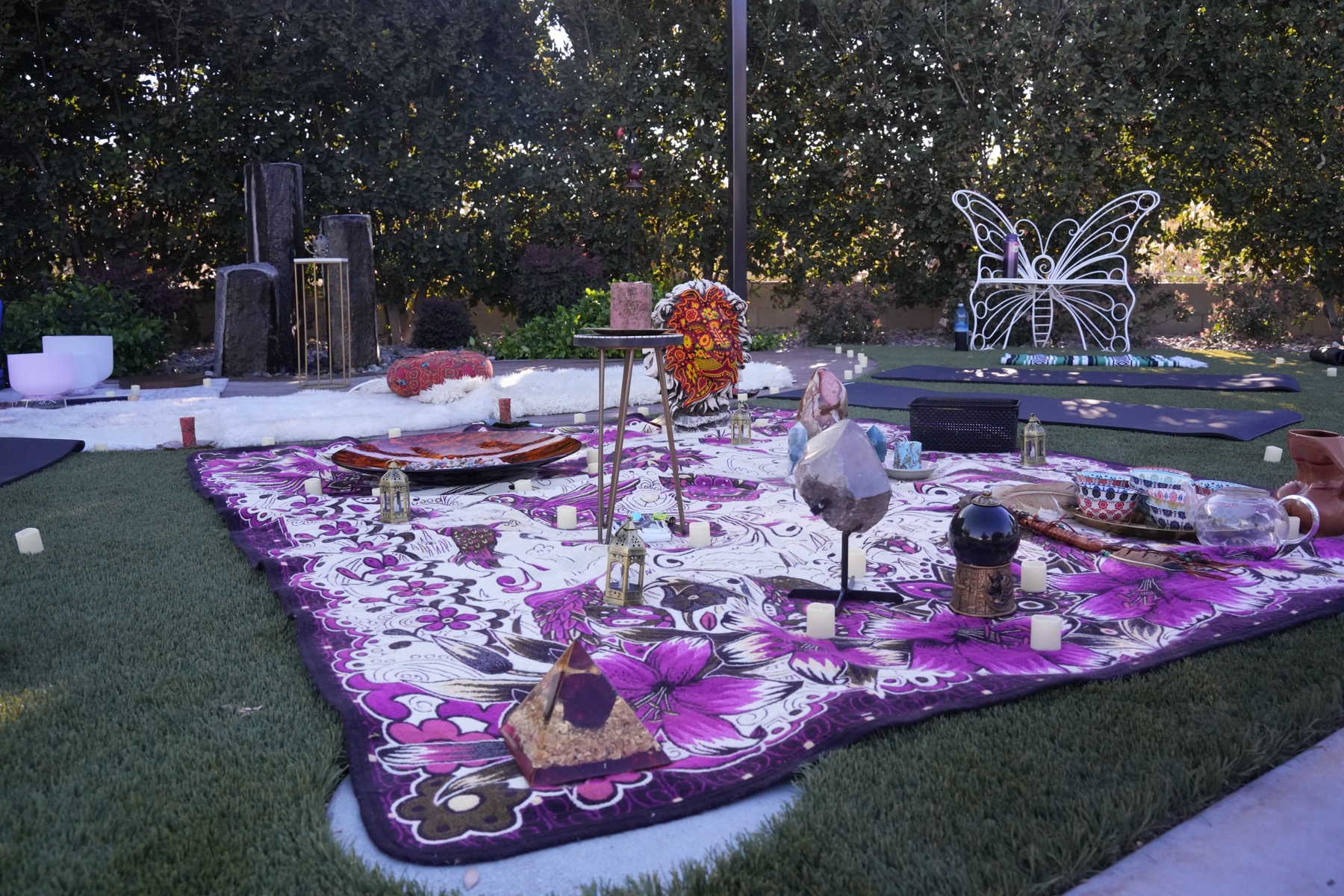 Candle Divination Launch Event altar